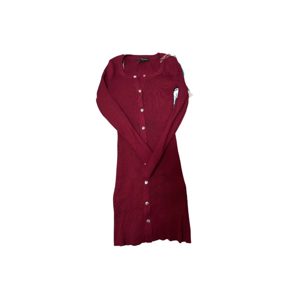 Burgandy Almost Famous Sweater Dress